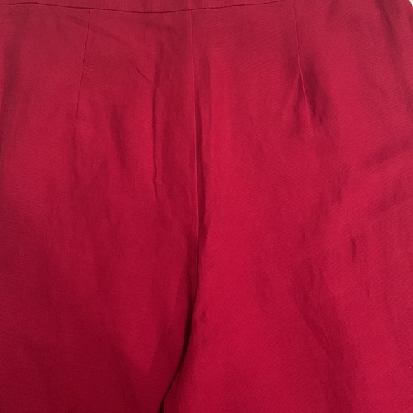 NEW Allison Taylor Y2K Silk and Linen Cropped Pants - Picture 6 of 12